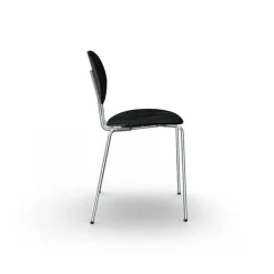 Sibast Piet Hein chair, chrome - black lacquered oak