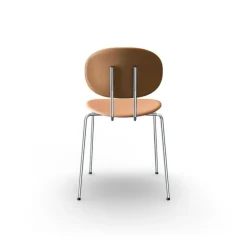 Sibast Piet Hein chair, chrome - cognac aniline leather