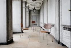 Sibast Piet Hein chair, chrome - cognac aniline leather