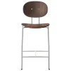 Sibast Piet Hein counter stool 65 cm, chrome - lacquered walnut