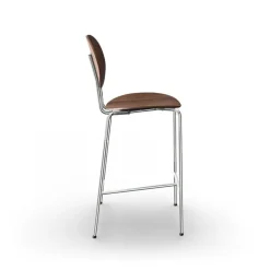 Sibast Piet Hein counter stool 65 cm, chrome - lacquered walnut