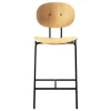 Sibast Piet Hein counter stool 65 cm, black - white lacquered oak
