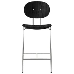 Sibast Piet Hein counter stool 65 cm, chrome - black lacquered oak