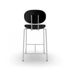 Sibast Piet Hein counter stool 65 cm, chrome - black lacquered oak