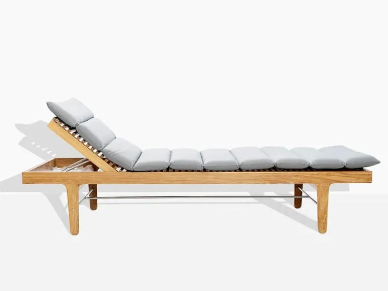 Sibast RIB daybed lounger cushion, light grey 164