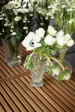 Sibast RIB dining table, 100 x 100 cm, teak - stainless steel