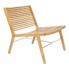 Sibast RIB lounge chair, teak - stainless steel