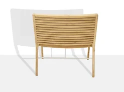 Sibast RIB lounge chair, teak - stainless steel