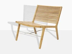 Sibast RIB lounge chair, teak - stainless steel