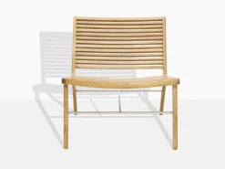 Sibast RIB lounge chair, teak - stainless steel