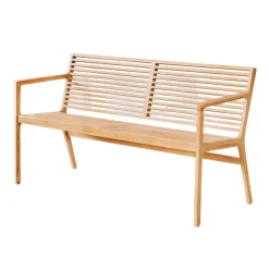 Sibast RIB 2,5-seater bench, teak - stainless steel