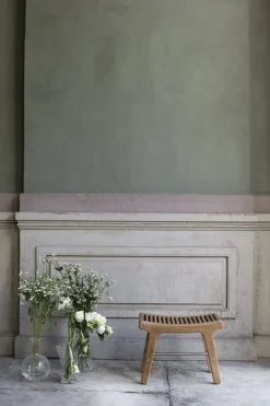 Sibast RIB stool, teak - stainless steel