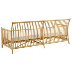 Sika-Design Caroline sofa, natural rattan - white