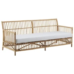 Sika-Design Caroline sofa, natural rattan - white