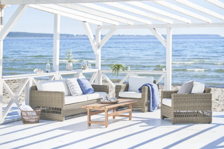 Sika-Design Carrie sofa, antique grey - white