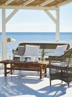 Sika-Design Charlot 2-seater sofa, antique grey - white