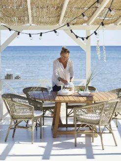 Sika-Design Emma chair, antique grey - white