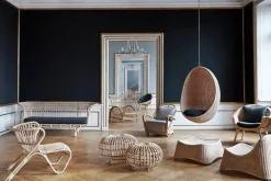 Sika-Design Franco Albini Exterior ottoman, small, natural