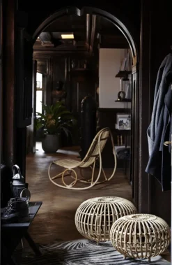 Sika-Design Franco Albini Exterior ottoman, large, natural