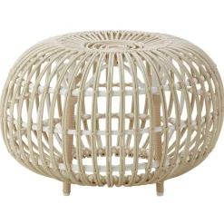 Sika-Design Franco Albini Exterior ottoman, large, white