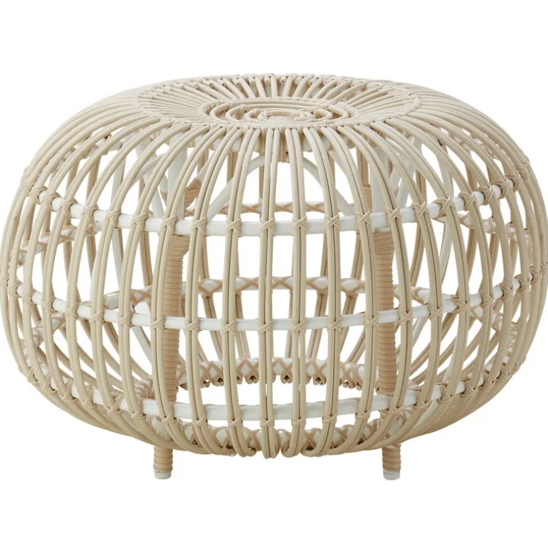 Sika-Design Franco Albini Exterior ottoman, large, white