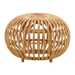 Sika-Design Franco Albini ottoman, small, natural rattan