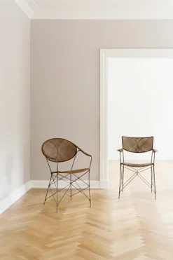 Sika-Design Funky dining chair, hazelnut rattan