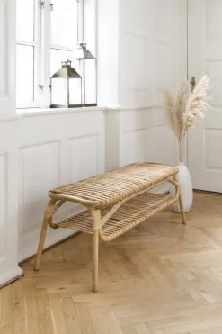 Sika-Design Machiya bench, natural rattan