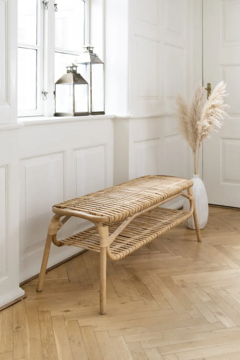 Sika-Design Machiya bench, natural rattan