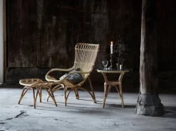 Sika-Design Monet footstool, natural rattan