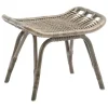 Sika-Design Monet footstool, taupe rattan