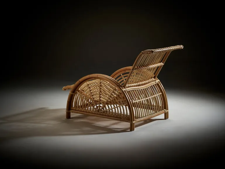 Sika-Design Paris lounge chair, natural rattan