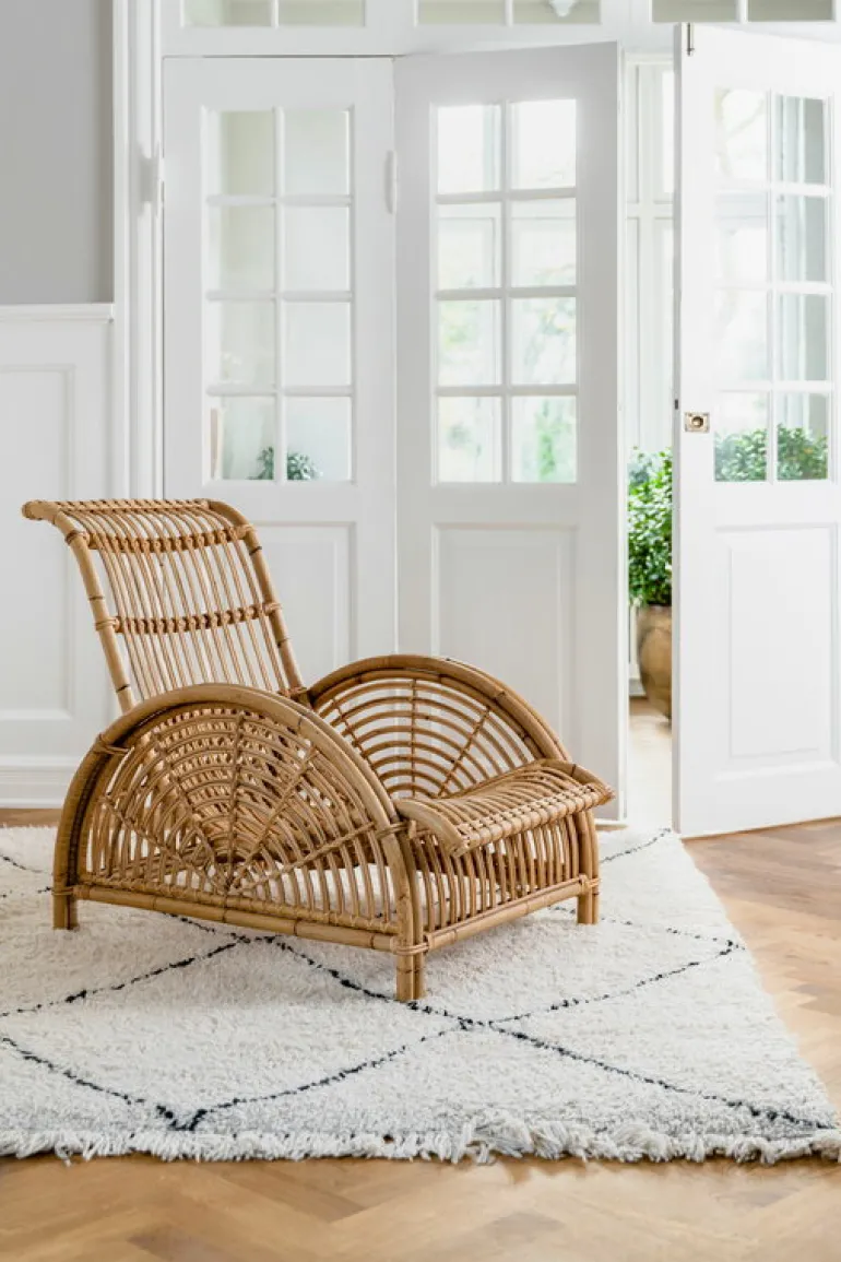 Sika-Design Paris lounge chair, natural rattan