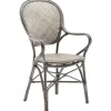 Sika-Design Rossini dining armchair, taupe rattan