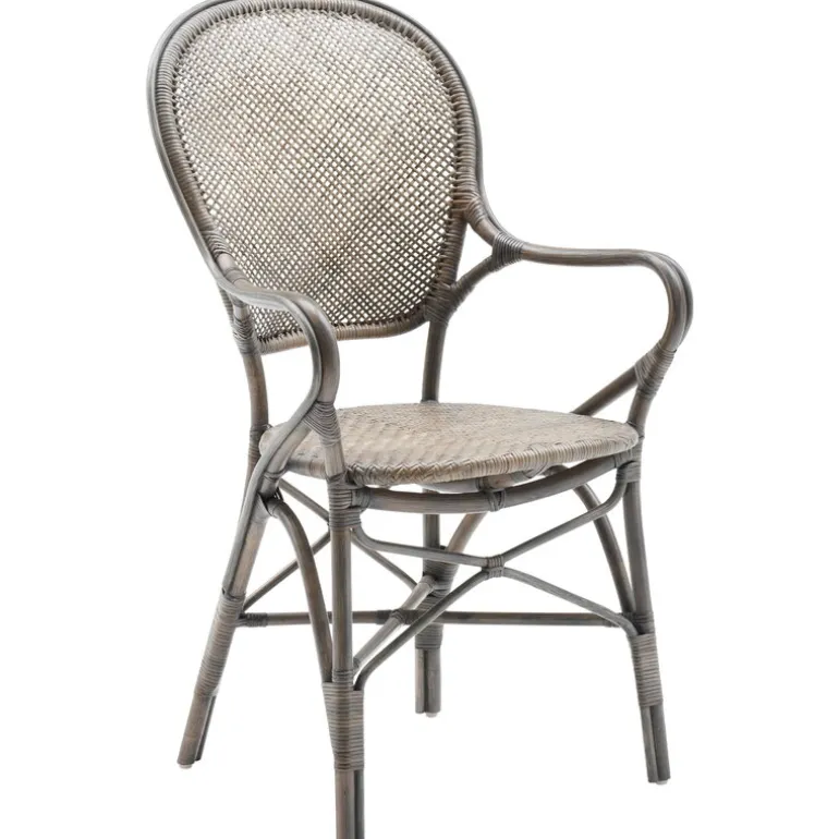 Sika-Design Rossini dining armchair, taupe rattan