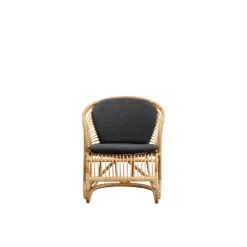 Sika-Design Swing lounge chair, natural rattan - dark grey