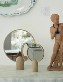 Skagerak Aino mirror, small, oak