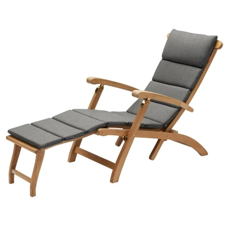 Skagerak Barriere deck chair cushion, charcoal