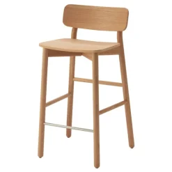 Skagerak Hven bar stool, low, oiled oak
