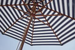 Skagerak Messina parasol ø 270 cm, striped, blue - white