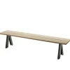 Skagerak Overlap bench, green base