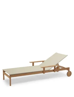 Skagerak Pelagus sunbed armrest, teak