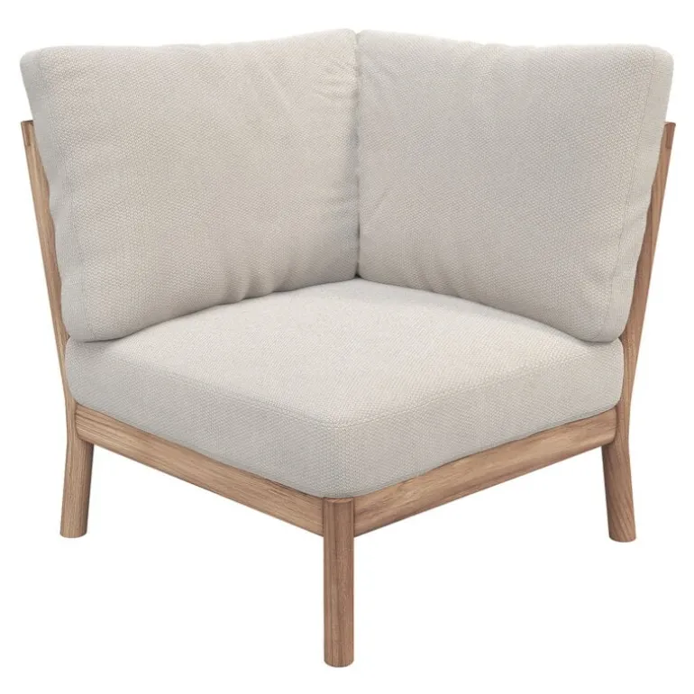 Skagerak Tradition corner module, teak - light sand