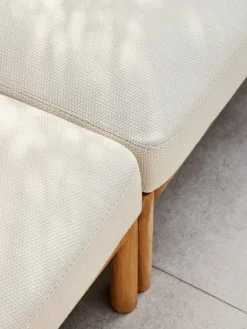 Skagerak Tradition end module, teak - light sand