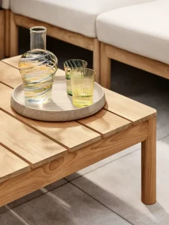 Skagerak Tradition end module, teak - light sand