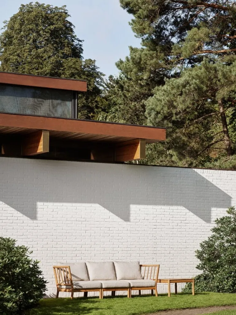 Skagerak Tradition end module, teak - light sand