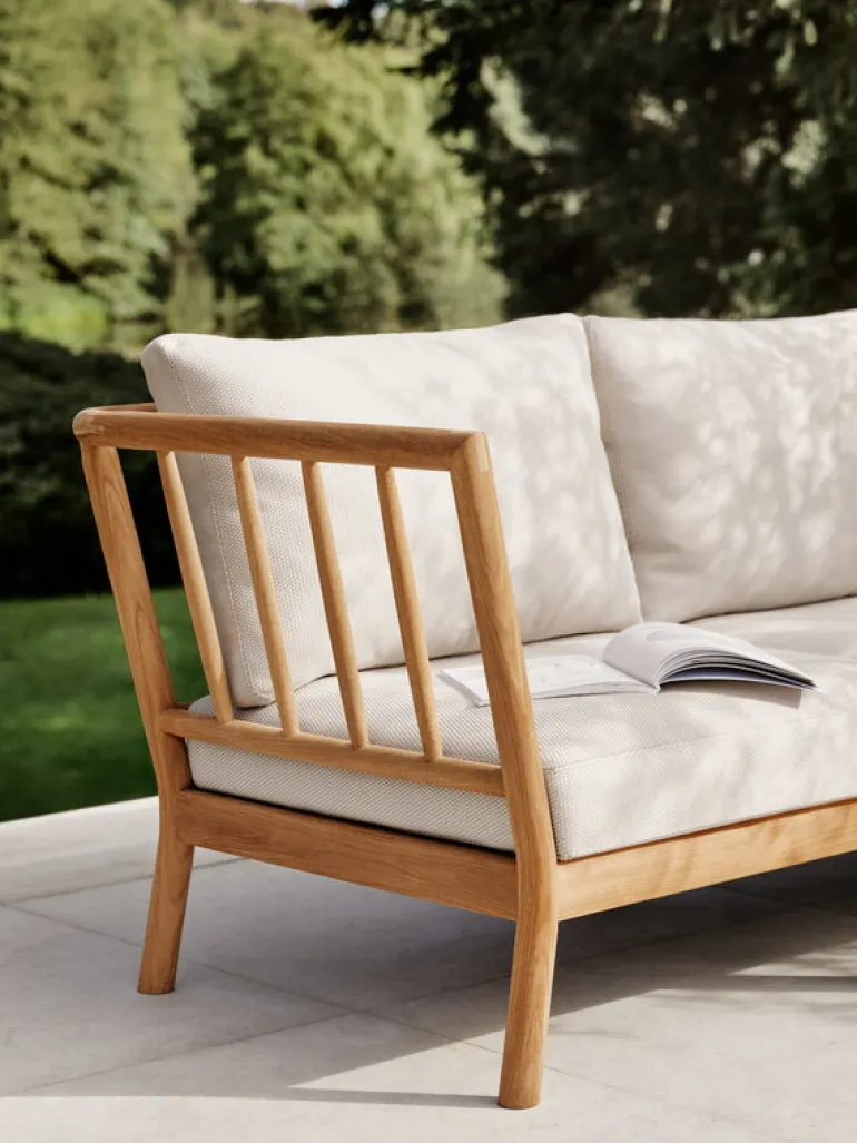 Skagerak Tradition end module, teak - light sand