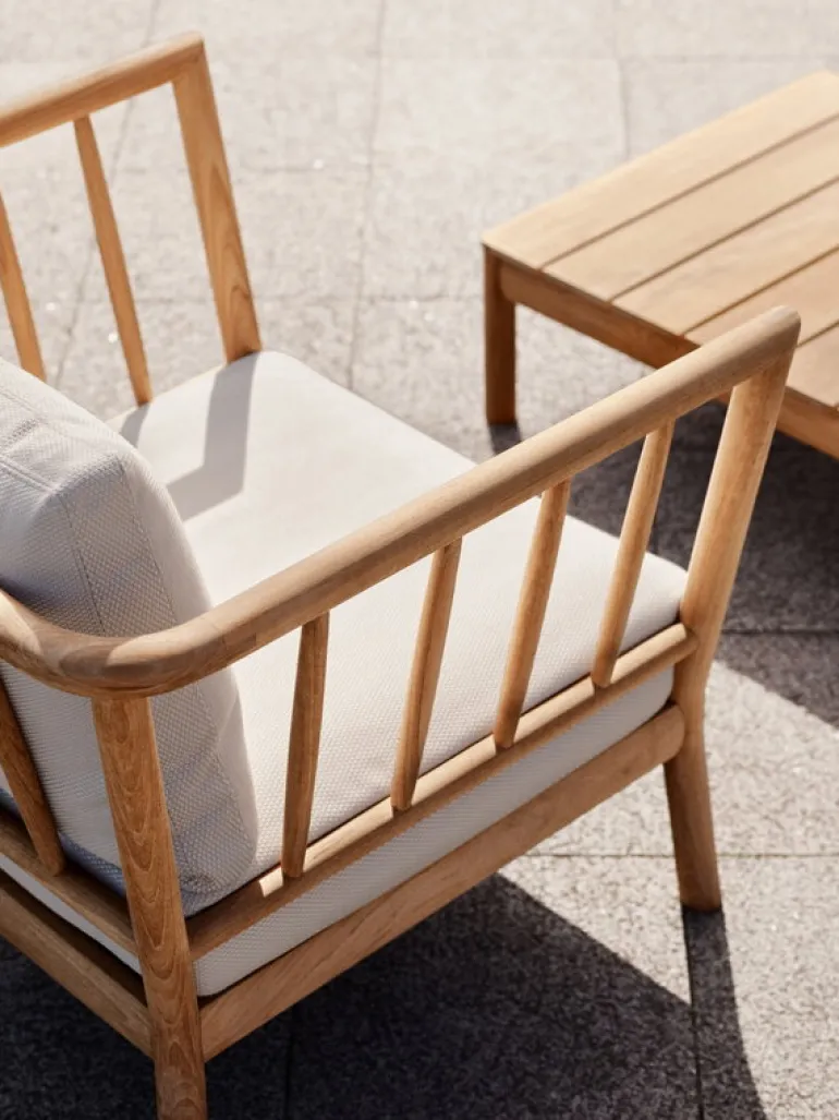 Skagerak Tradition lounge chair, teak - light sand