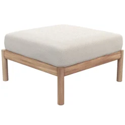 Skagerak Tradition pouf, teak - light sand