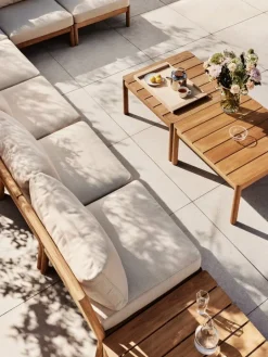 Skagerak Tradition spacer module, teak - light sand